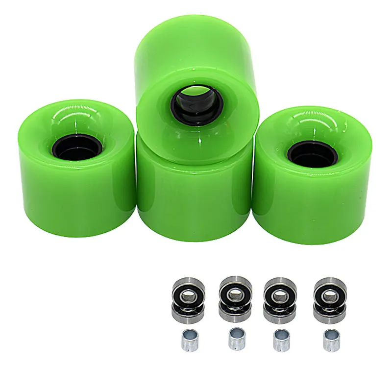 2020 New Arrival Professional Double  Long board PU Skateboard Wheels 82A 60*45mm Skate wheel  longboard wheels