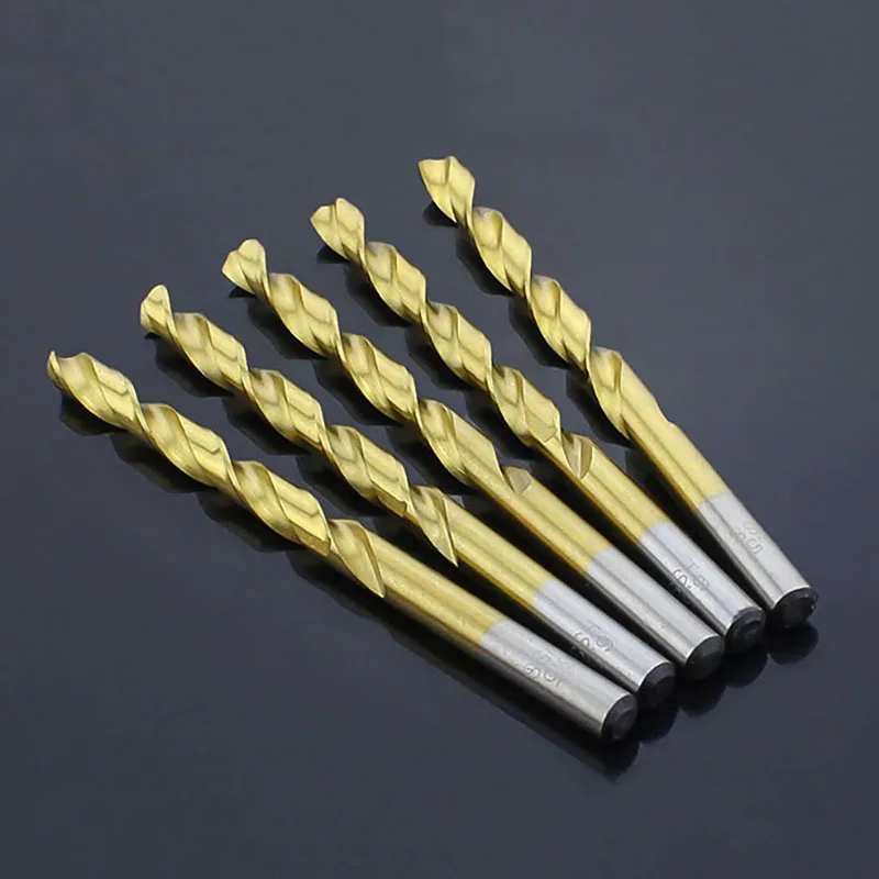 M1 M1.1 M1.2 M1.3 M1.4 M1.5-M3.7 Titanium-plated Twist Drill  Super Hard Steel Drill Bit  Drilling High Speed Steel