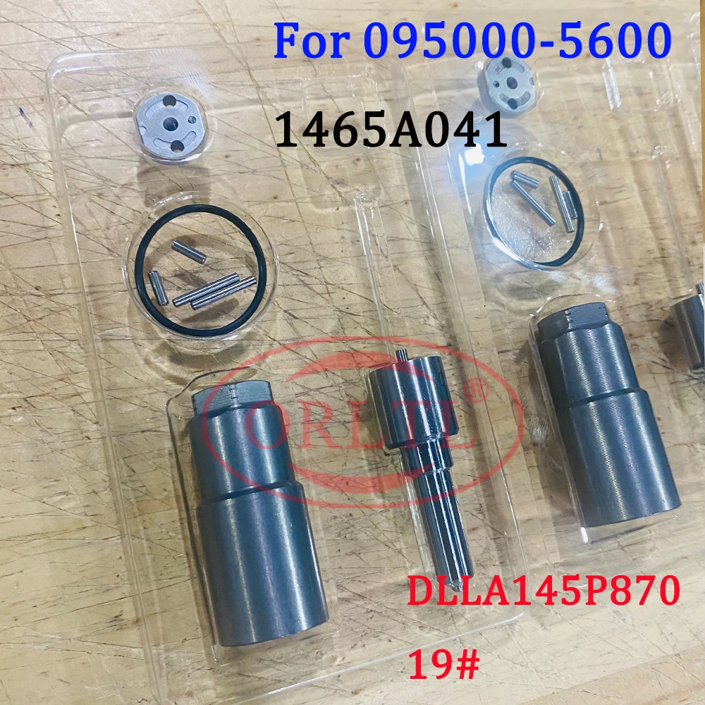 ORLTL 095000-5600 Diesel Fuel injector Repair kits nozzle DLLA145P870 Valve Plate 02# for Denso 1465A041 Mitsubishi Euro 4