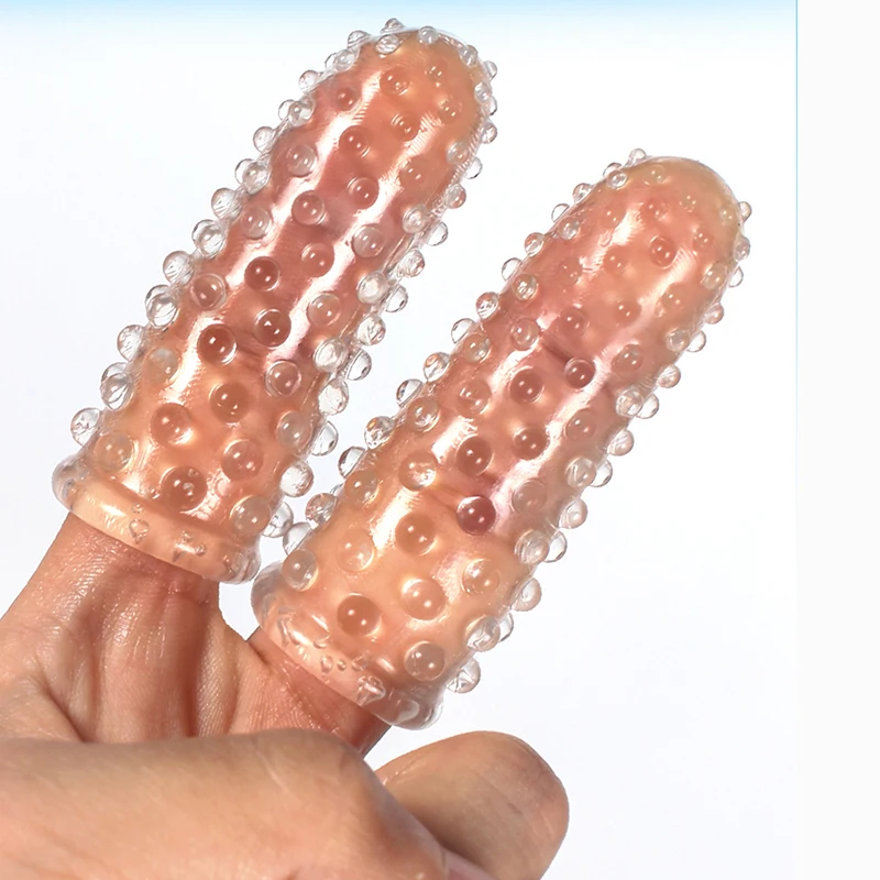 Finger Sleeve G-Spot Massage Silicone Adult Masturbation Sex Massage Pussy Exotic Accessories Sex Vibrator Toys For Women Shop