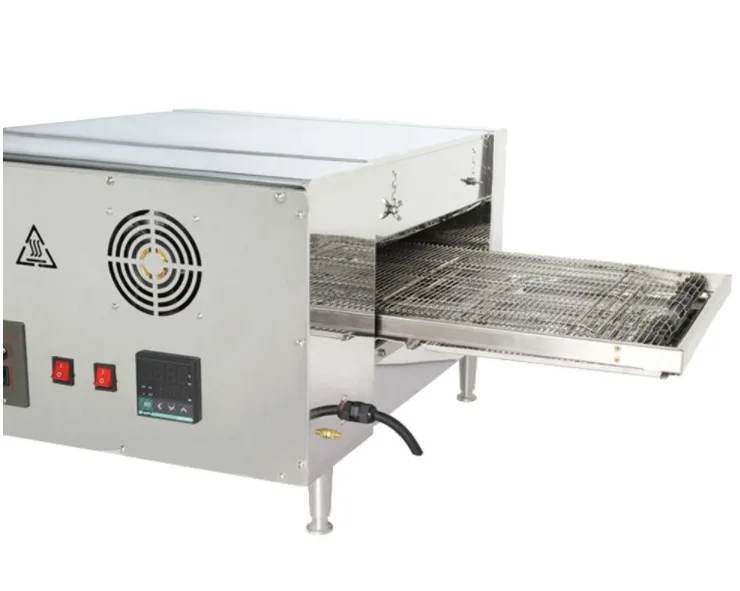 آلة فرن البيتزا الزاحفة التجارية فرن تحميص البيتزا آلة صنع المحمصة بيتزا بيكر نفق موقد شاشة ديجيتال