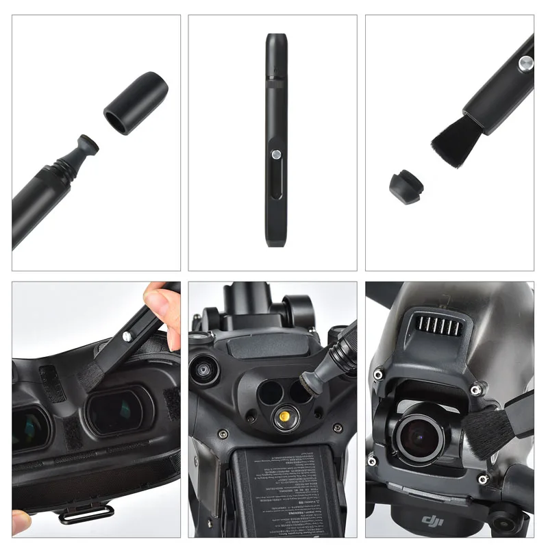 Drone ชุดทำความสะอาดกล้อง Gimbal Air ปั๊มฝุ่นฝุ่นเครื่องมือทำความสะอาดเลนส์สำหรับ DJI FPV/Mavic Air 2S/Mini 2/Air 2/กระเป๋า2