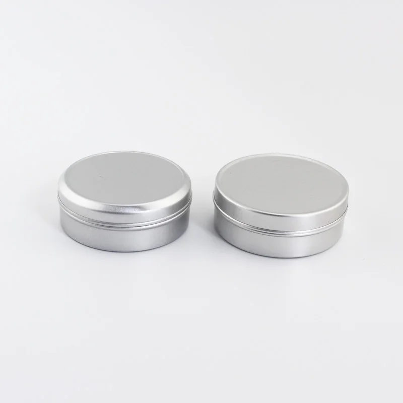 48pcs 50g Empty Cream Aluminum Jar Container For Lip Balm Storage Hand Cream Metal Containers Solid Soap Tin  Tea Food Can