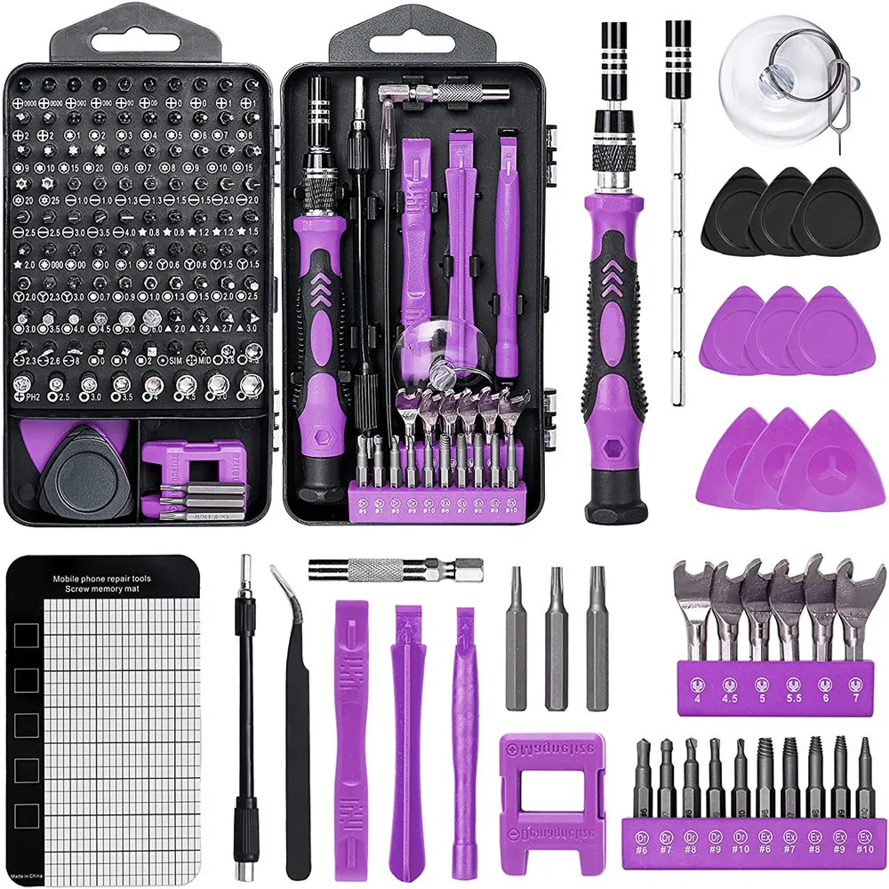 

138 In 1 Precision Screwdriver Sets Diy Repair Kit, with Mini Wrench And Stripped Screw Remover,For Iphones,Tablets,Watches