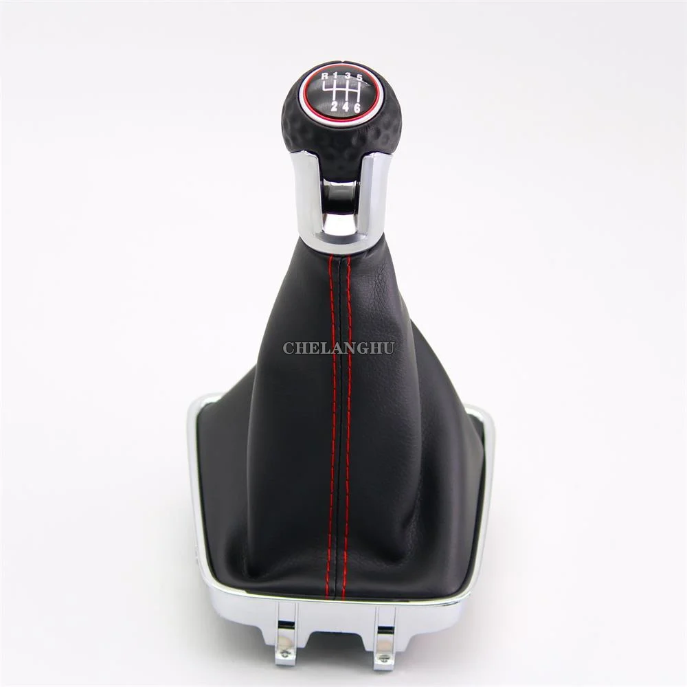 For VW Tiguan 2012 2013 2014 2015 2016 2017 2018 Car-styling 6 Speed Gear Stick shift knob With PU Leather Boot