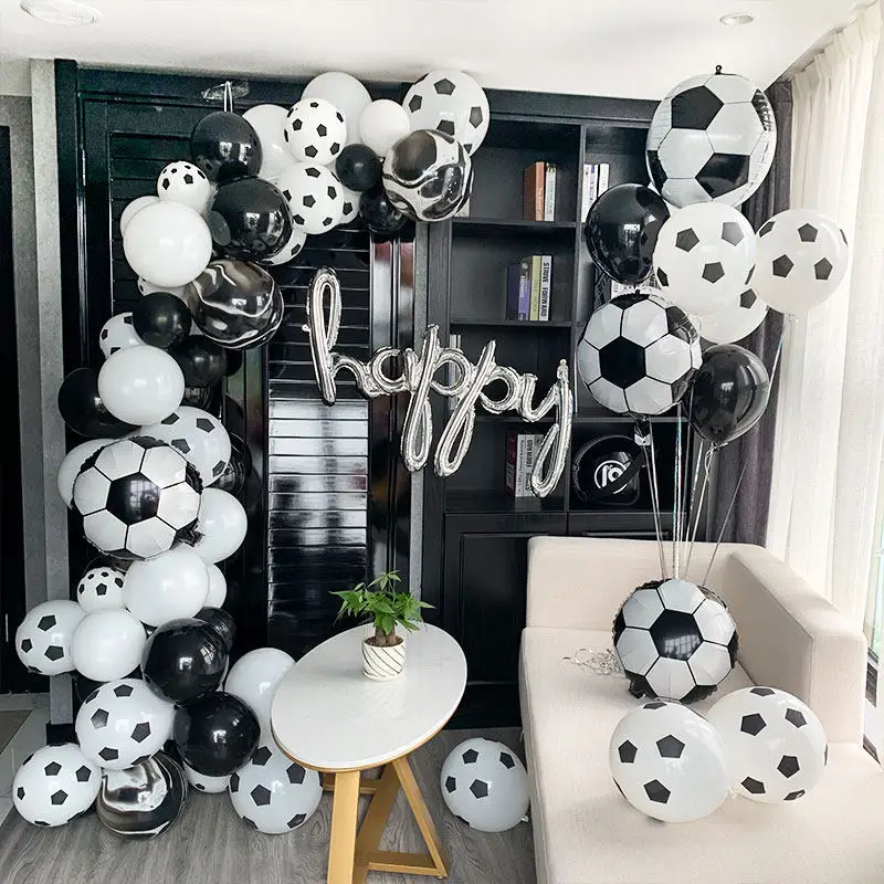 

Soccer Party Latex Globos Football Balloon Arch Garland Kit With For Football Party Decoration Air Gobos Kids Boy Toys Ball