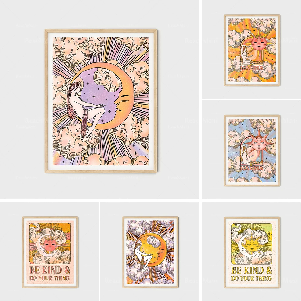 

Moon goddess 70 years sun and moon decoration 70 years old witch house home decoration 70 years decoration poster 70 years art w