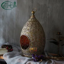 Nordic Creative Retro Gold Candlestick Wedding Decoration Table Centerpieces Moroccan Lanterns Decor Candelabra Tea Light Holder