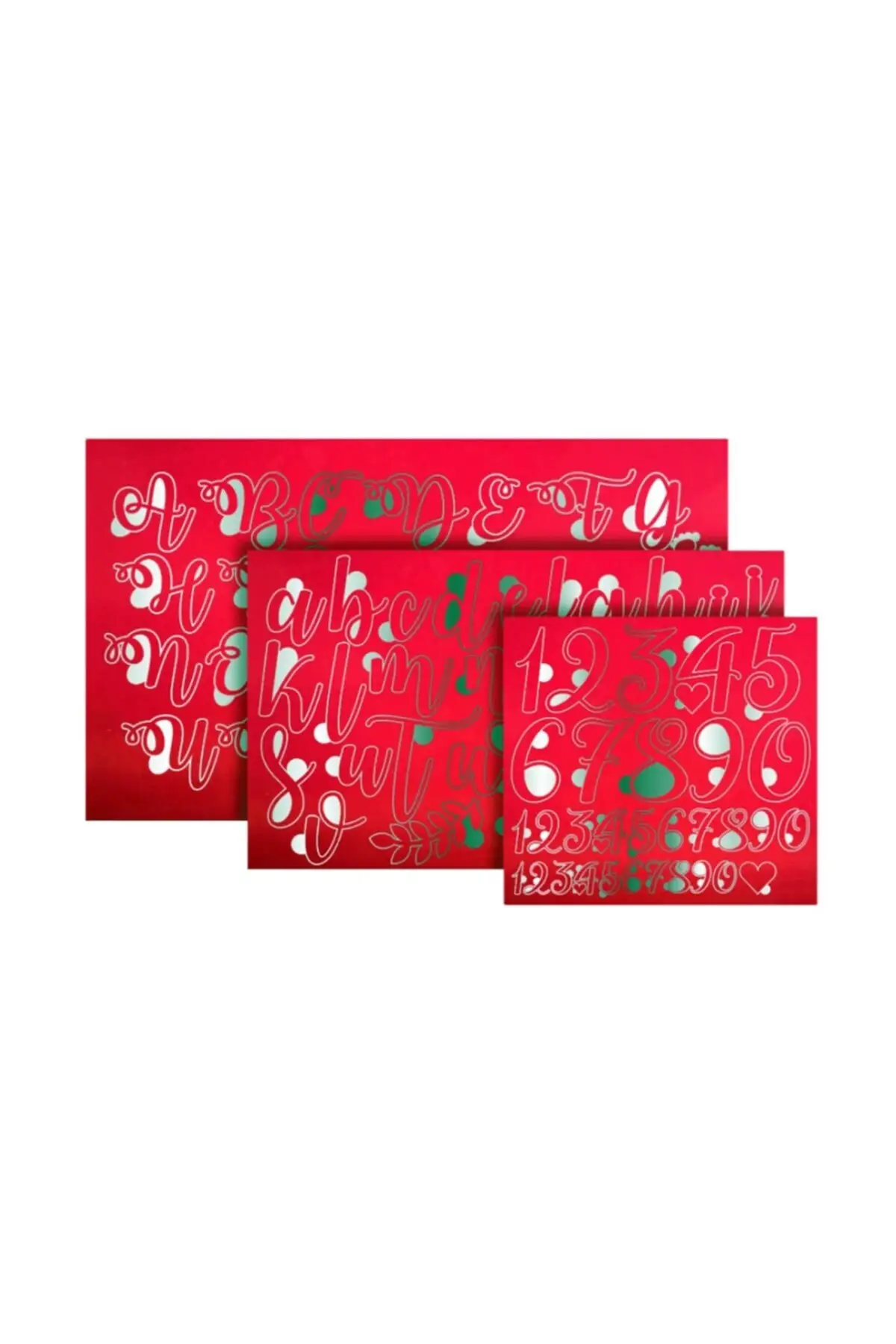 Stamp Curly Caligrafi Letter Mould Set 1