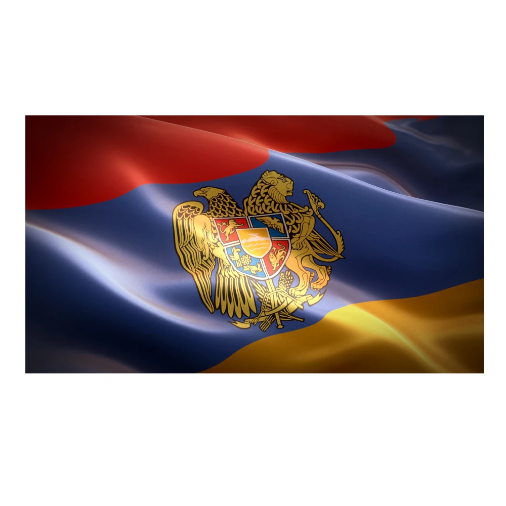 Armenia National Emblem Flag 90 x 150cm flag Government flag Home Decoration flag Digital printing Armenia Banner