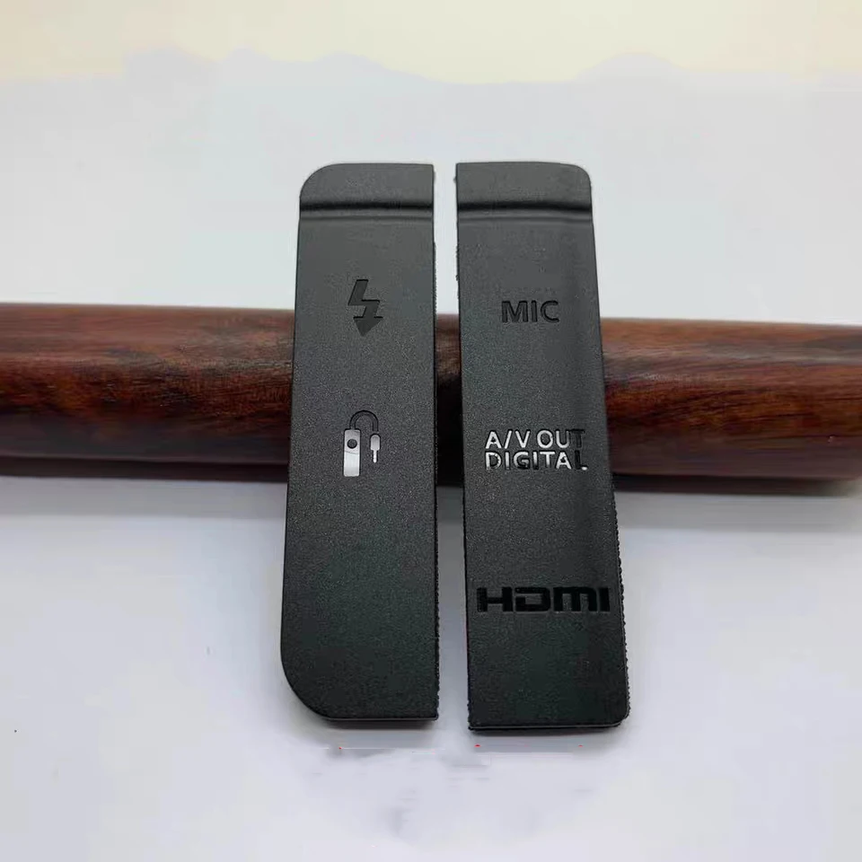 New Canon 5D2 5D3 6D 7D USB cover leather side cover left side leather camera repair parts