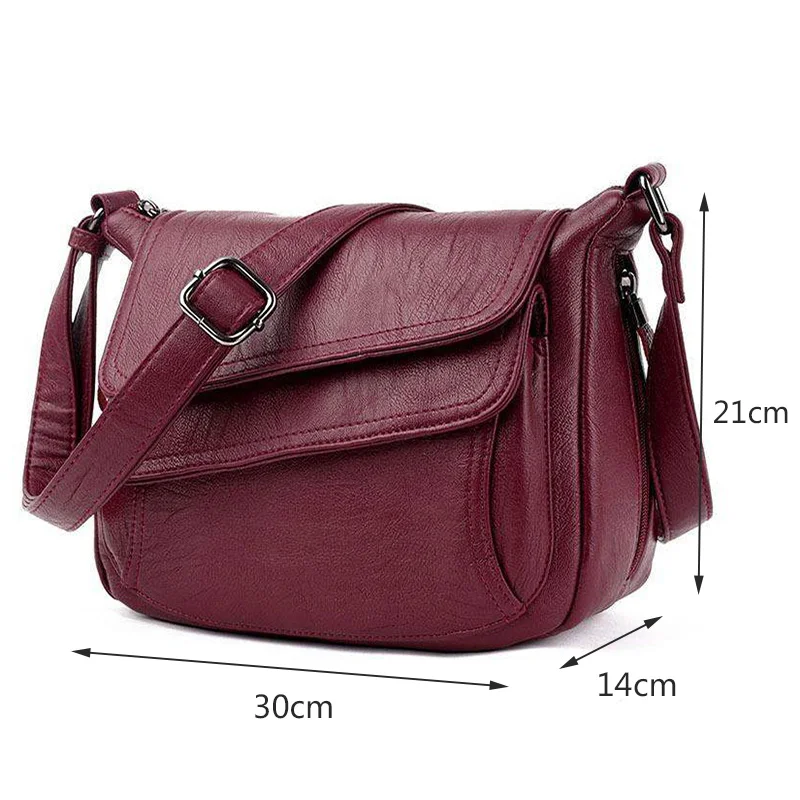 New Shoulder Crossbody Bags for Women High Quality PU Leather Messenger Bag Female Purse and Handbags Sac A Main Designer Bag