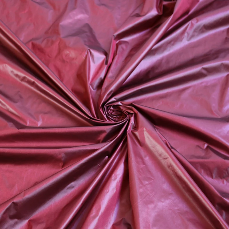 100 cm * 148 cm glänzendes, nach unten beweisendes Material, Stoffschattierung, blaue Burgunder-Nylon-Textilien, Cired – Detail 10