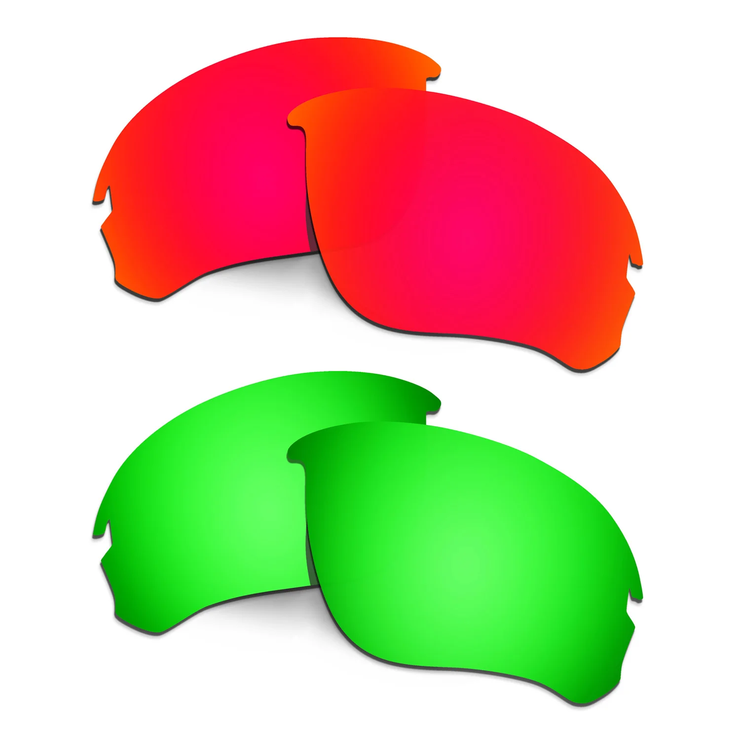 

HKUCO поляризованные Сменные линзы для SI Speed Jacket OO9228 солнцезащитные очки Красные/зеленые 2 пары