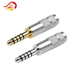 QYFANG 4.4mm 5 Pole 4-Layer Rhodium Plating Earphone Plug Audio Jack Metal Adapter Wire Connector For NW-WM1Z/A HiFi Headset