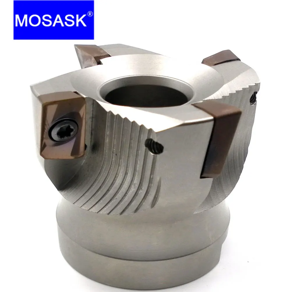 Imagem -02 - Mosask-cnc Right-angle End Mill Bap300r Bap400r 40224t Precisão Face Fresa Aço de Corte