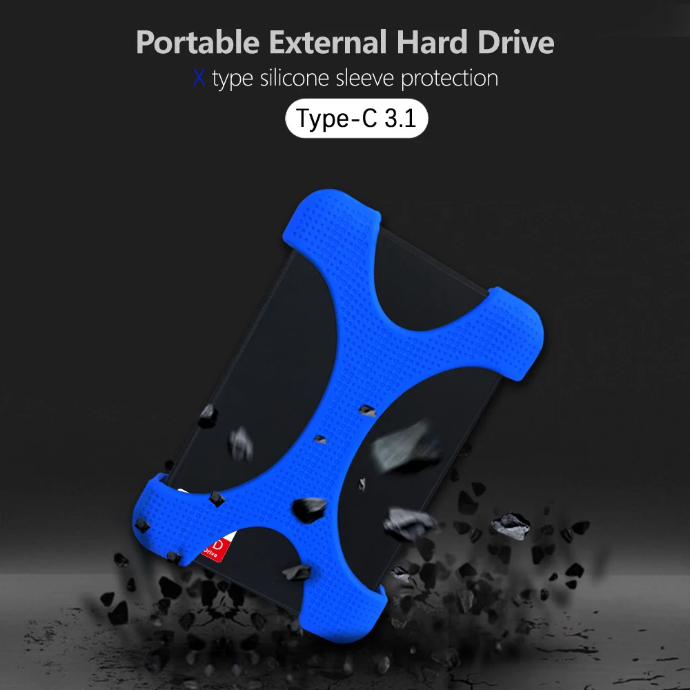 2TB 1TB TWOCHI''Super External Hard Drive Disk Type-C 3.1 500GB 320GB  HDD PC, Mac,Tablet, Xbox, PS4, PS5, TV HD USB Flash Drive