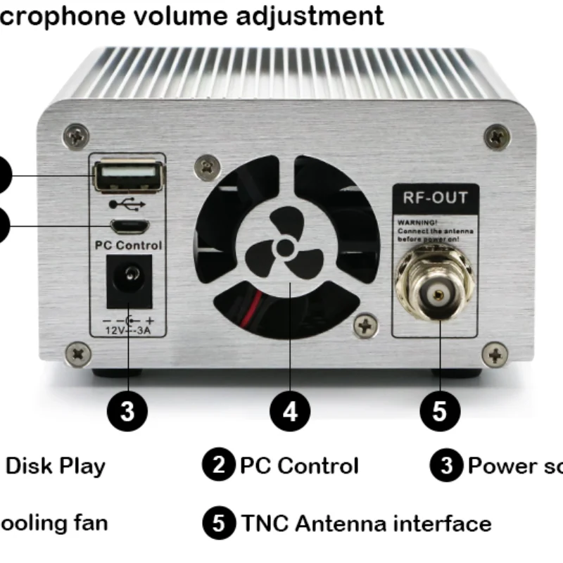 Niorfnio NIO-T15B 15W PLL FM Stereo Radio FM Transmitter Transmission 87 ~ 108mhz for Theater Tr502 Driver