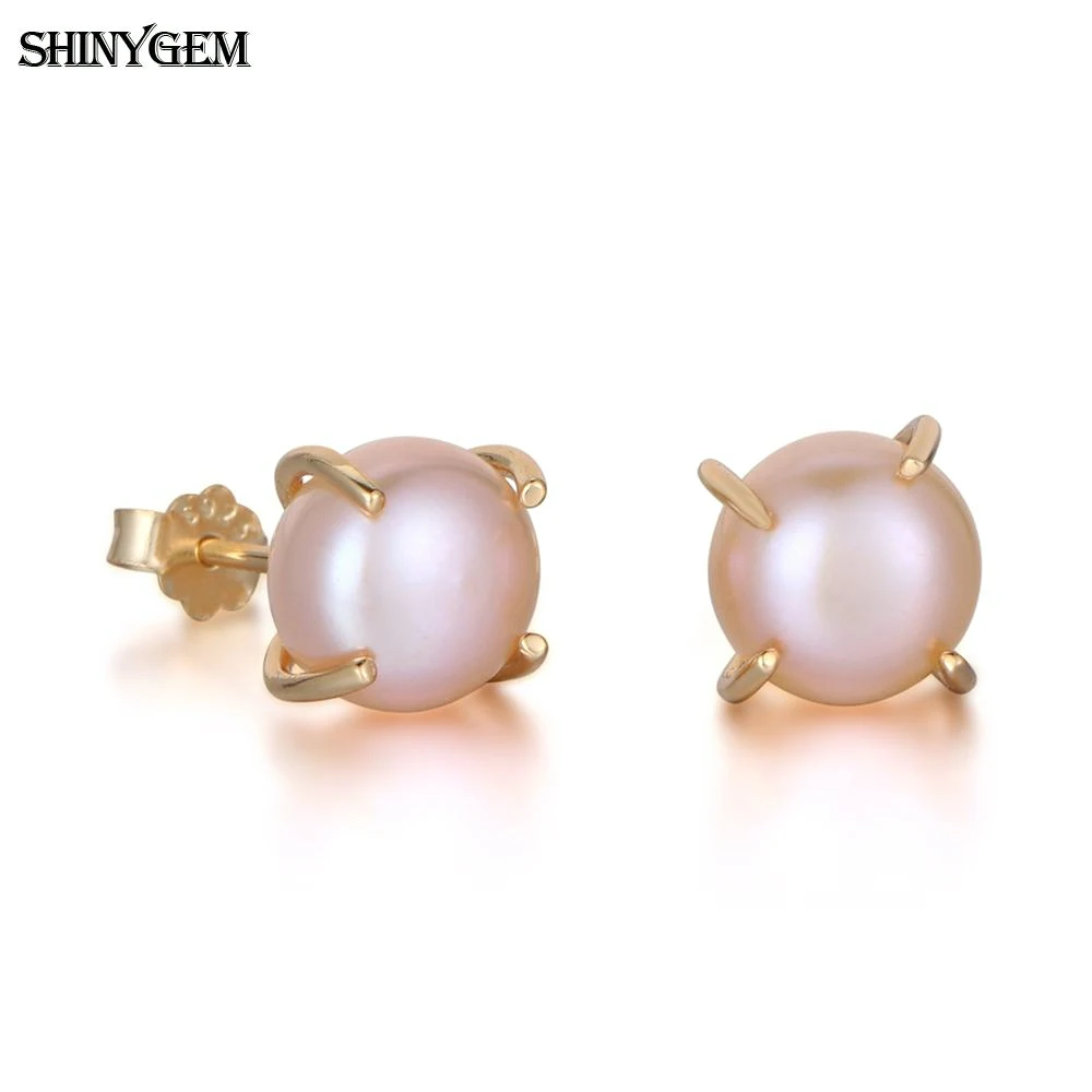 

Exquisite Fashion S925 Silver Talon Freshwater Pearl Stud Shape Earrings Natural Pink Pearl For Women Girl Trendy Jewelry Gift