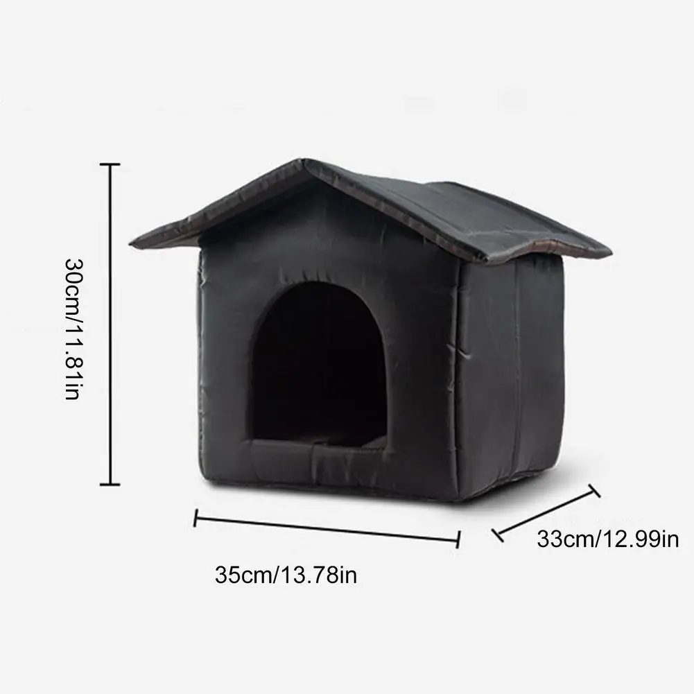 กลางแจ้ง Pet Nest ผ้า Oxford กันน้ำกลางแจ้งสิ่งสกปรกและ Warm Pet House Stray Cat และ Dog Shelter Pet House