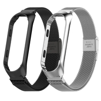 Strap For Xiaomi Mi Band 6 5 4 3 Wrist Metal Bracelet Mi6 Stainless Steel Wristband Smart Watch Strap For Mi Band 7 Accessories