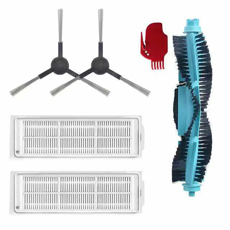 Original 샤오미 Viomi V2 V3 STYJ02YM 로봇 진공 청소기 걸레 천 메인 브러시 세척 가능 필터 사이드 브러시