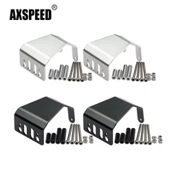 AXSPEED 1 pz lega di alluminio anteriore posteriore protezione assale Skid Plate Assembly per Axial SCX10 1/10 RC Crawler Car Truck Model Parts