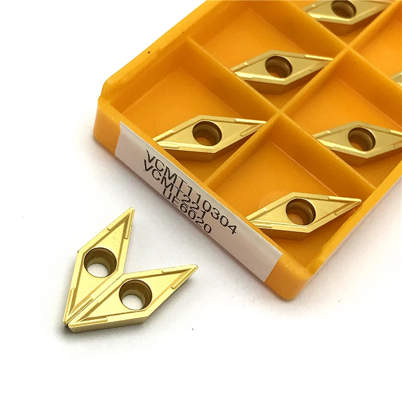 VCMT110304 VP15TF UE6020 High Quality Carbide Inserts Internal Turning Tool VCMT 110304 Metal Lathe Tool CNC Turning Insert