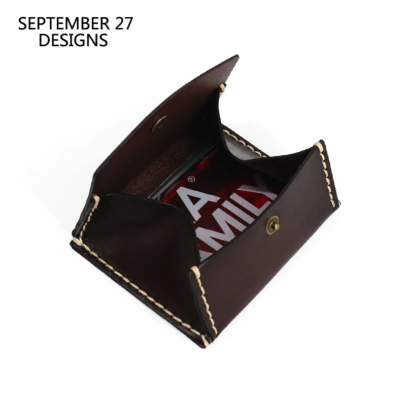 미니 동전 지갑 남자 정품 가죽 레트로 수제 신용 ID 카드 가방 여성 작은 저장 동전 주머니