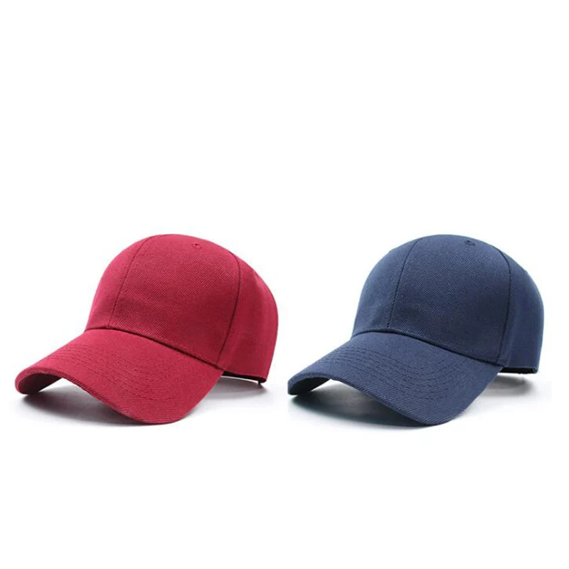 Summer Hip Hop Baseball Cap Sport Fashion Outdoor Adjustable Men Women Hats Spring Solid Color Plain Caps PJ172