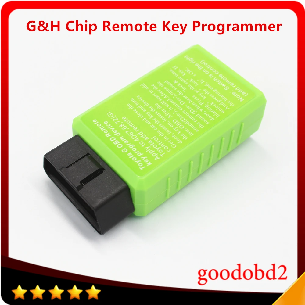 Support For Toyota G and H Chip 4D67,68,72(G) Vehicle OBD Remote Key Program Device 16pin Add Transponder