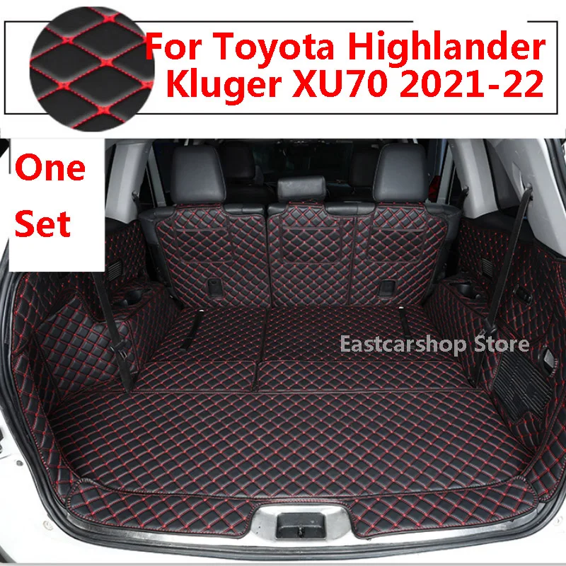 

For Toyota Highlander XU70 Kluger 2020 2021 2022 Car All Surrounded Rear Trunk Mat Cargo Boot Liner Tray Rear Boot Luggage Cover