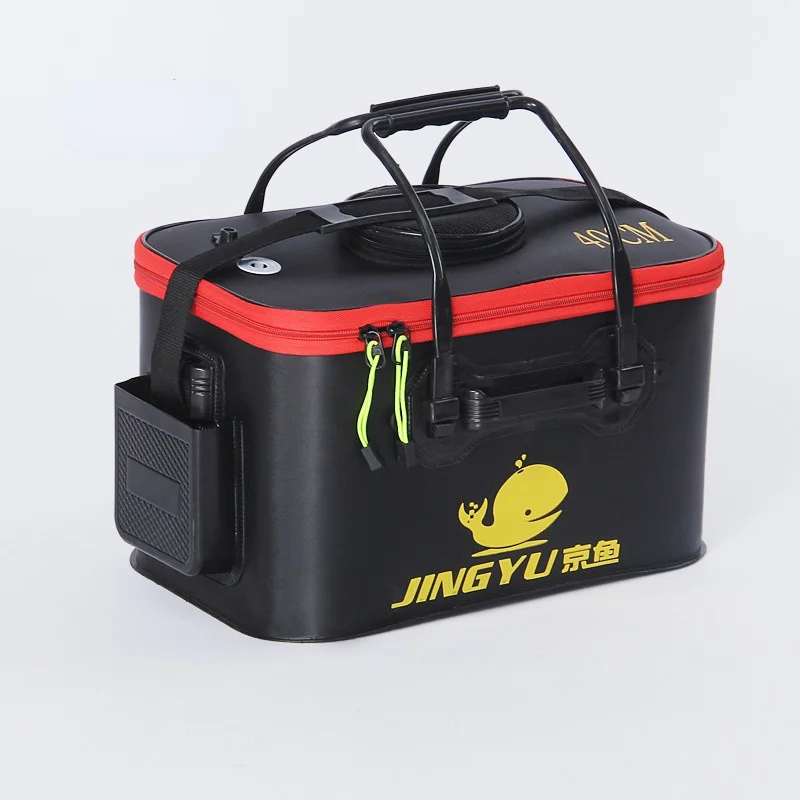 EVA Portable Fishing Bag Folding Thicken Live Fishing Box Tank Bucket Camping Fishing Tackle Fishbox Storage Bag fishing gear