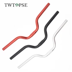 TWTOPSE Aluminum Alloy AL7050 Bike Bicycle M Handlebar For Brompton Folding Bike Cycling Handle Bar Width 520mm Rise H30mm 80mm