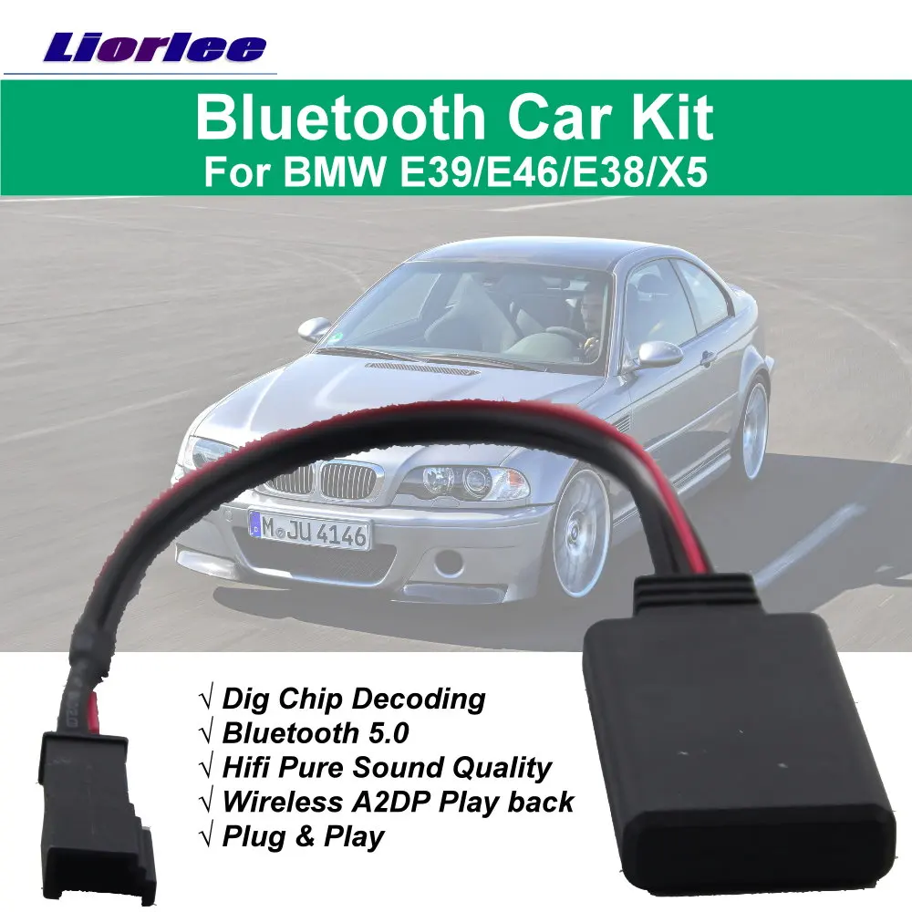 

Bluetooth автомобильный комплект для BMW E39/E46/E38 1995-2006 BT музыкальный интерфейс беспроводной адаптер A2DP кабель электронные аксессуары