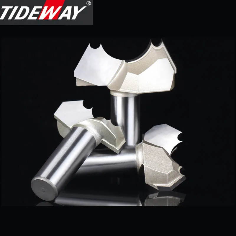 Priel Professional Grade Doppel Arc Holzbearbeitung Slot Fräser Gravur Wolfram Stahl Holz Trimmen Bit CNC Router Bit