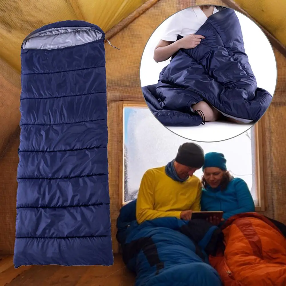 2 Persons Winter Sleeping Bag Camping Double-layer Thermal Keep Warm Lazy Bag Weatherproof Sleeping Bag Camping Equipment Sack