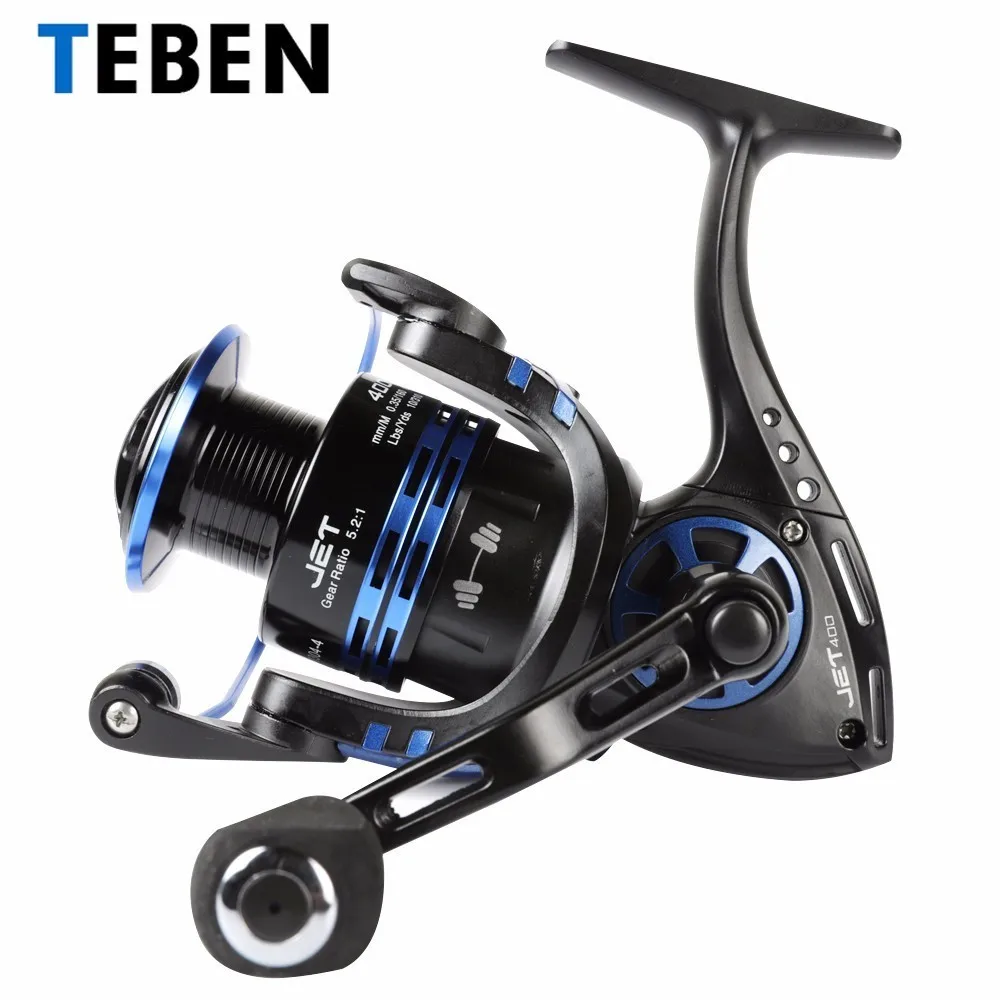 Teben Original Max Drag 18kg 8 BB 5.2:1 Carp Fishing FreshWater Spinning Reel 2000-6000 Series Fold EVA Handle Reels Fish