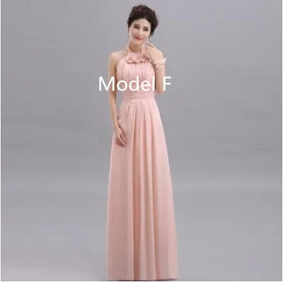 LAKD-88 # Lace Up Chiffon viola Champagne rosa abiti da damigella d'onore lungo vestito da festa di nozze all'ingrosso colori personalizzati Plus Size