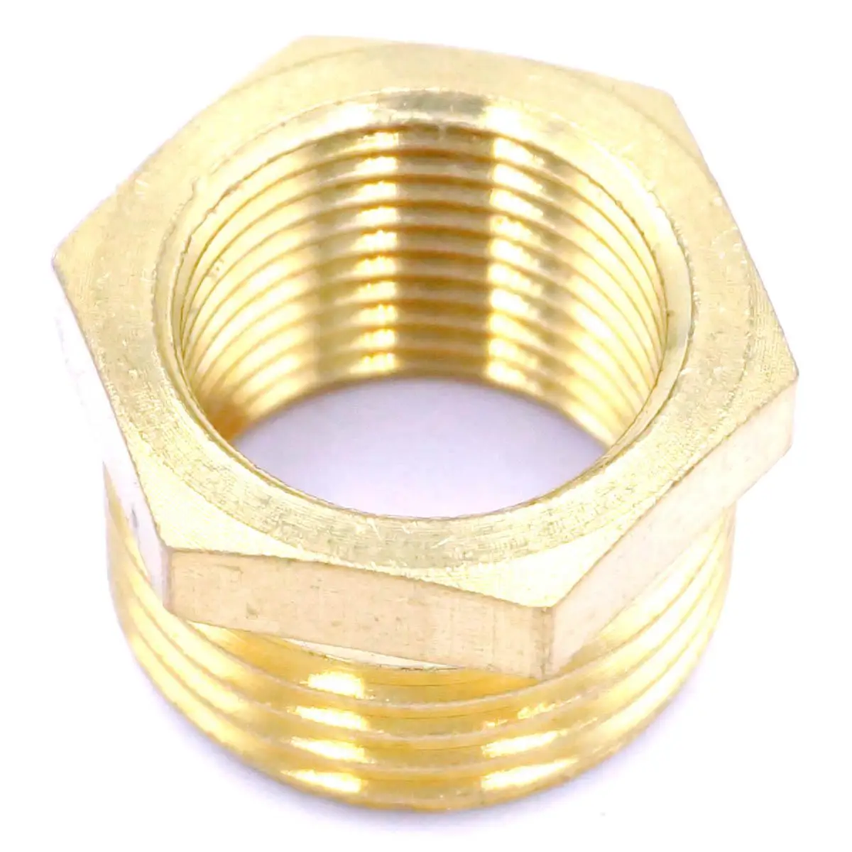 

Brass Reducer 1/2" BSP Male Thread to 3/8" BSP Female Thread Reducing Bush adapter Fitting Gas Air Water Fuel