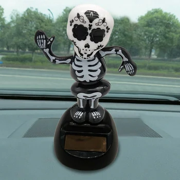 Dansende Halloween op zonne-energie Swingende geanimeerde bobbeldanser Speelgoedauto Decor Jongen Meisje Handgemaakt cadeau Verjaardagscadeau Feest