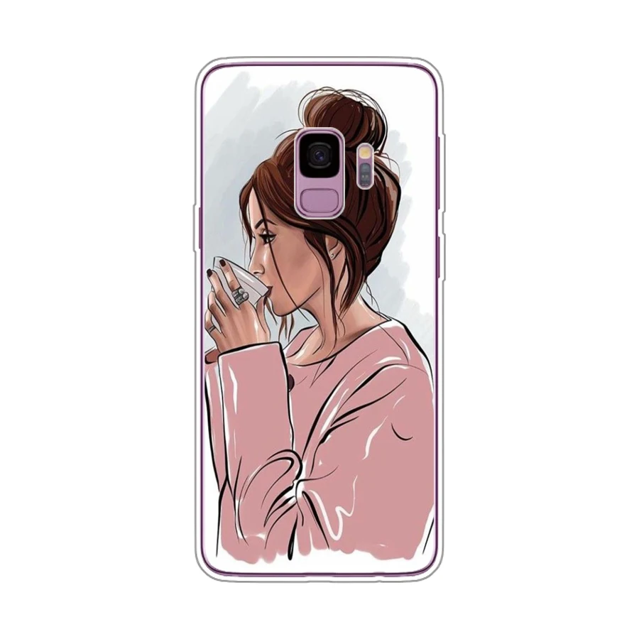 Silicon phone Case For Samsung Galaxy S9 Cases Cover For Samsung S9 plus Phone shell new design full  protective Coque