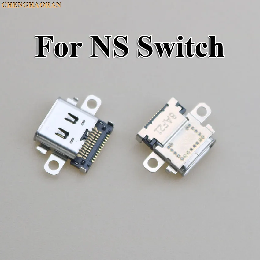 ChengHaoRan 1pc porta di ricarica originale Dock Jack USB per Nintendo Switch NS Console porta di ricarica connettore di alimentazione caricatore di tipo C