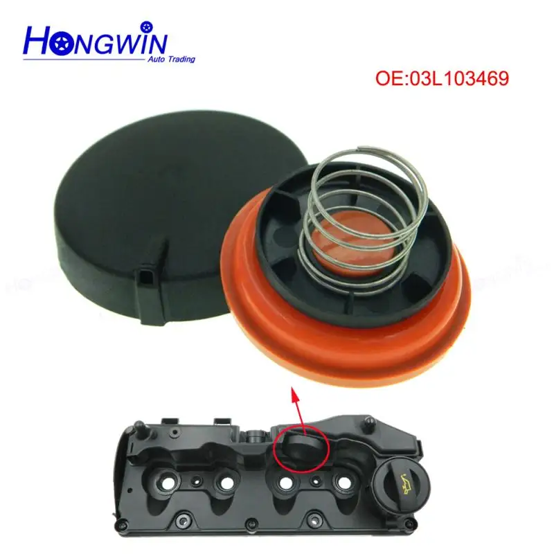 03L103469 New PCV Valve Cover Repair Kit Valve Cap With Membrane For VAG 1.6TDI, 2.0TDI, 3.0TDI VW Audi A4 A6 Q5 059103470AS