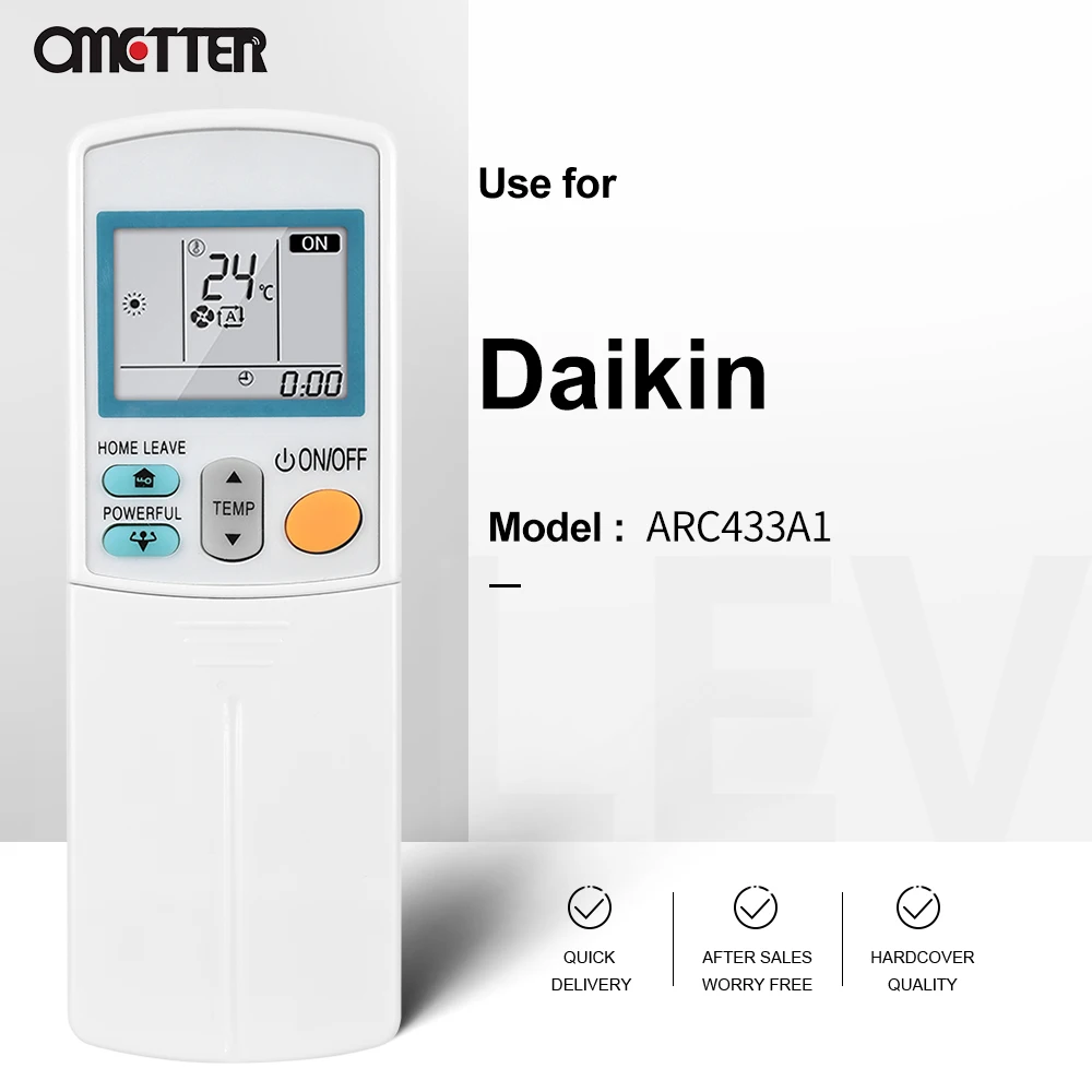 ARC433A1 Adatto per Daikin Telecomando Condizionatore D'aria ARC433B70 ARC433A70 ARC433A21 ARC446A3 ARC433A46 433A75