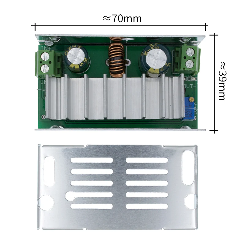 TENSTAR ROBOT 200W DC-DC Boost Converter 6-35V naar 6-55V 10A Step Up Voltage Lader Power met Shell