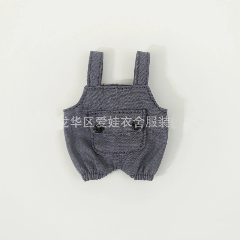 Obitsu 11 1/12 Bjd Pop Jumpsuits Rasterpatroon Kleding Mode Donkerblauw Jarretel Broek Voor Ob11, Gsc, body9 Poppen Accessoires