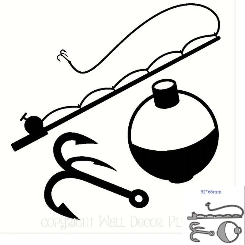 Metal Cutting Dies Cut Mold Fishing tools Decoration Scrapbook Paper Craft Knife Mould Blade Punch Stencils