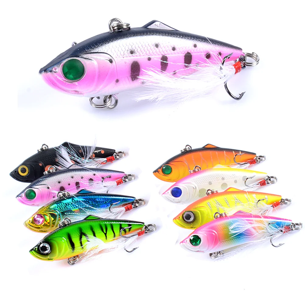 

2PC 61mm11g Fishing Lure Wobblers Crank Rattling Jerkbait Vibe Vibration Bionic Fake Luya Bait Lure Set for Bass Crankbait Goods