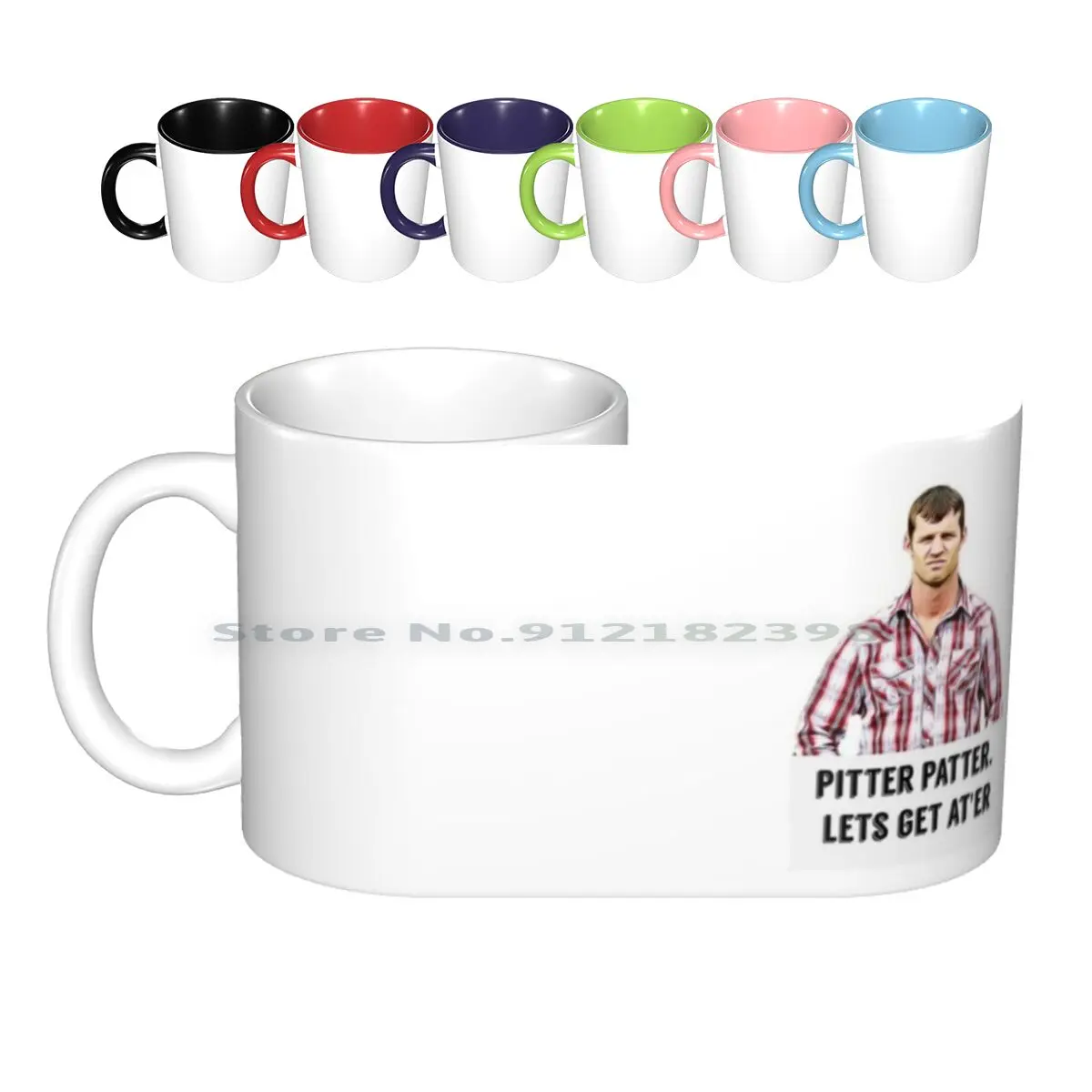 Letterkenny , Pitter Patter , Lets Get Ater , Digital Artwork , Tv , Quotes , Gift , Present , Ideas Ceramic Mugs Coffee Cups